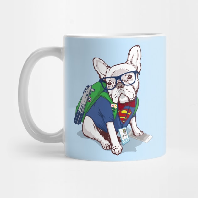 Geek Dog by flowwestprintandapparel